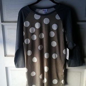 LuLaRoe Randy Baseball Tee - size Medium